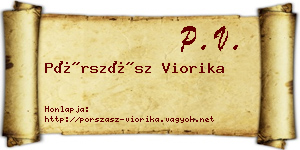 Pórszász Viorika névjegykártya